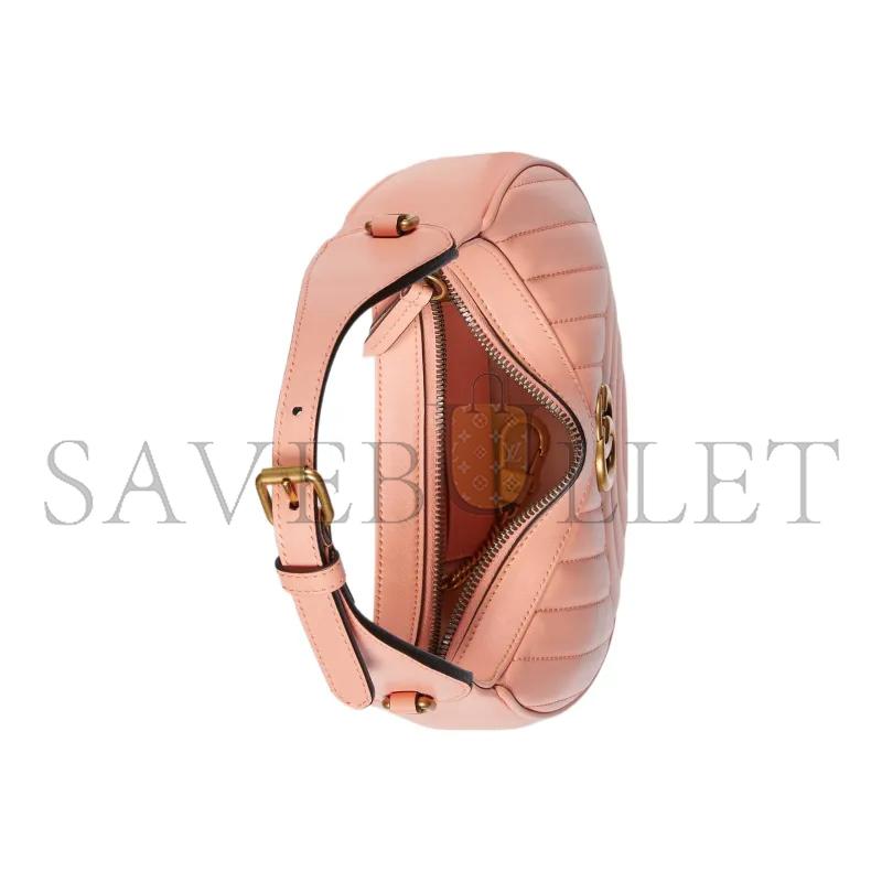 GUCCI GG MARMONT HALF-MOON-SHAPED MINI BAG 699514 (21.5*11*5cm)
